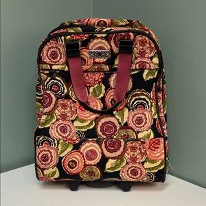 Brighton Floral Rolling Weekender Bag